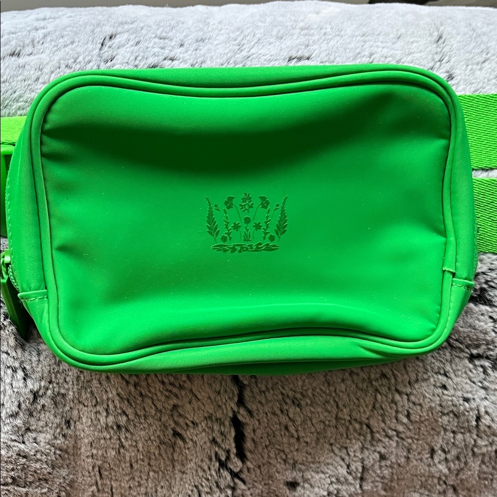 Tata Harper Neon Green Neoprene Belt Bag